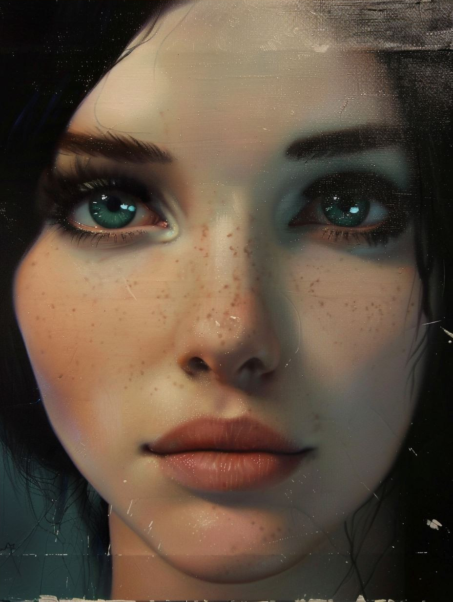 Ethereal Digital Portraits of Blue-Eyed Women - Image 4