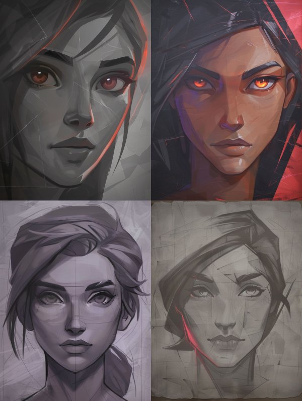 Digital Character Portrait Study