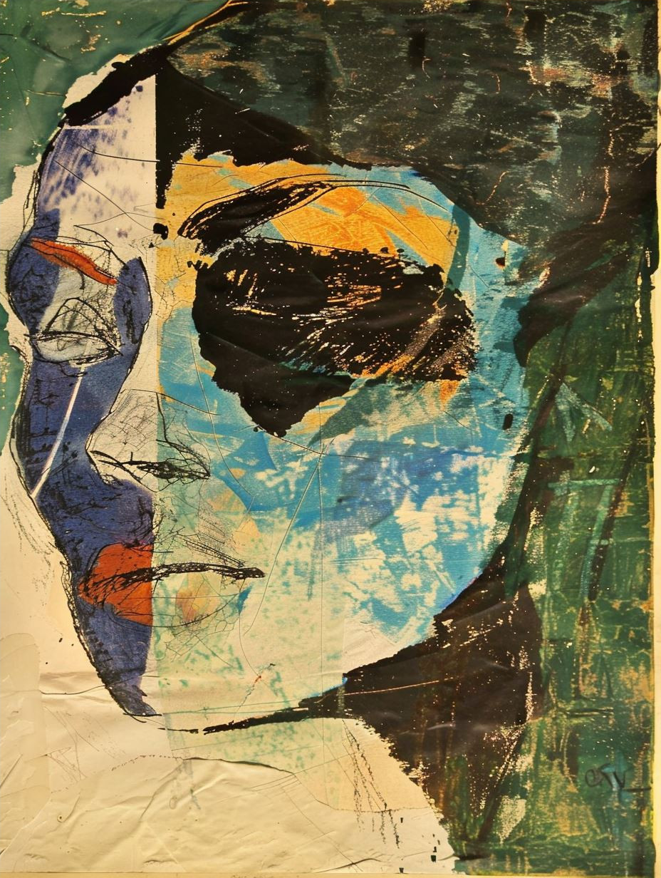Fragmented Portraits in Moody Hues - Image 4