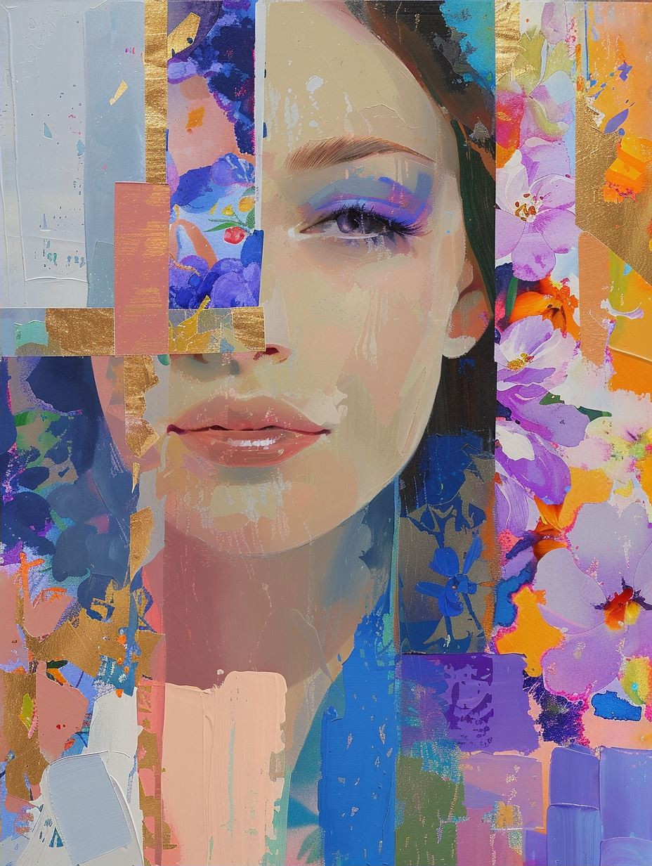 Fragmented Gaze in Vivid Color - Image 2