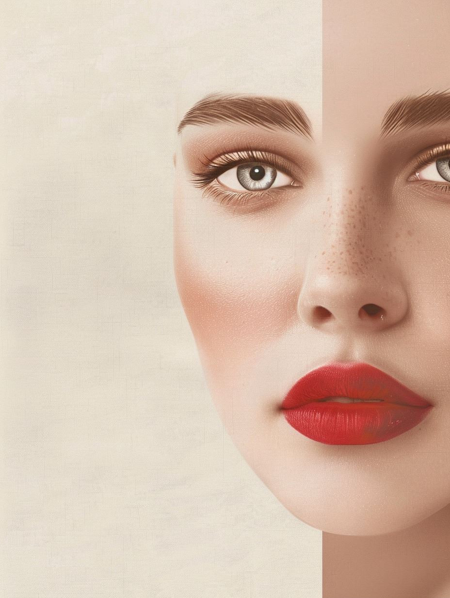 Artistic Beauty Portraits Collage - Image 2