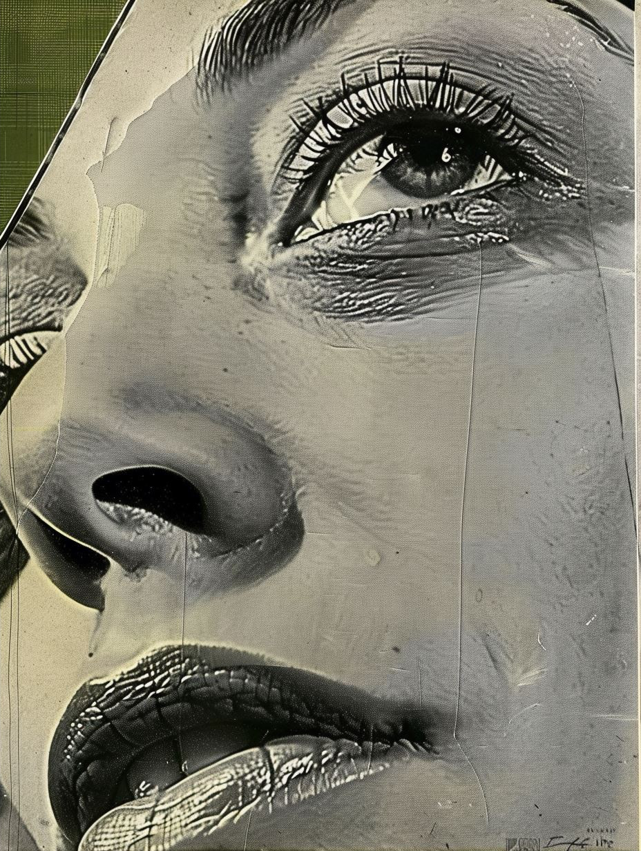 Fragmented Monochrome Floral Portraiture - Image 2