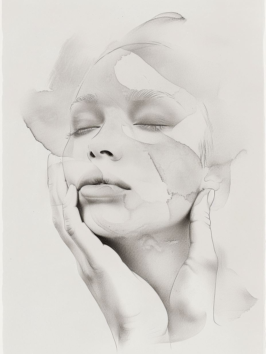 Ethereal Whispers in Monochrome - Image 1