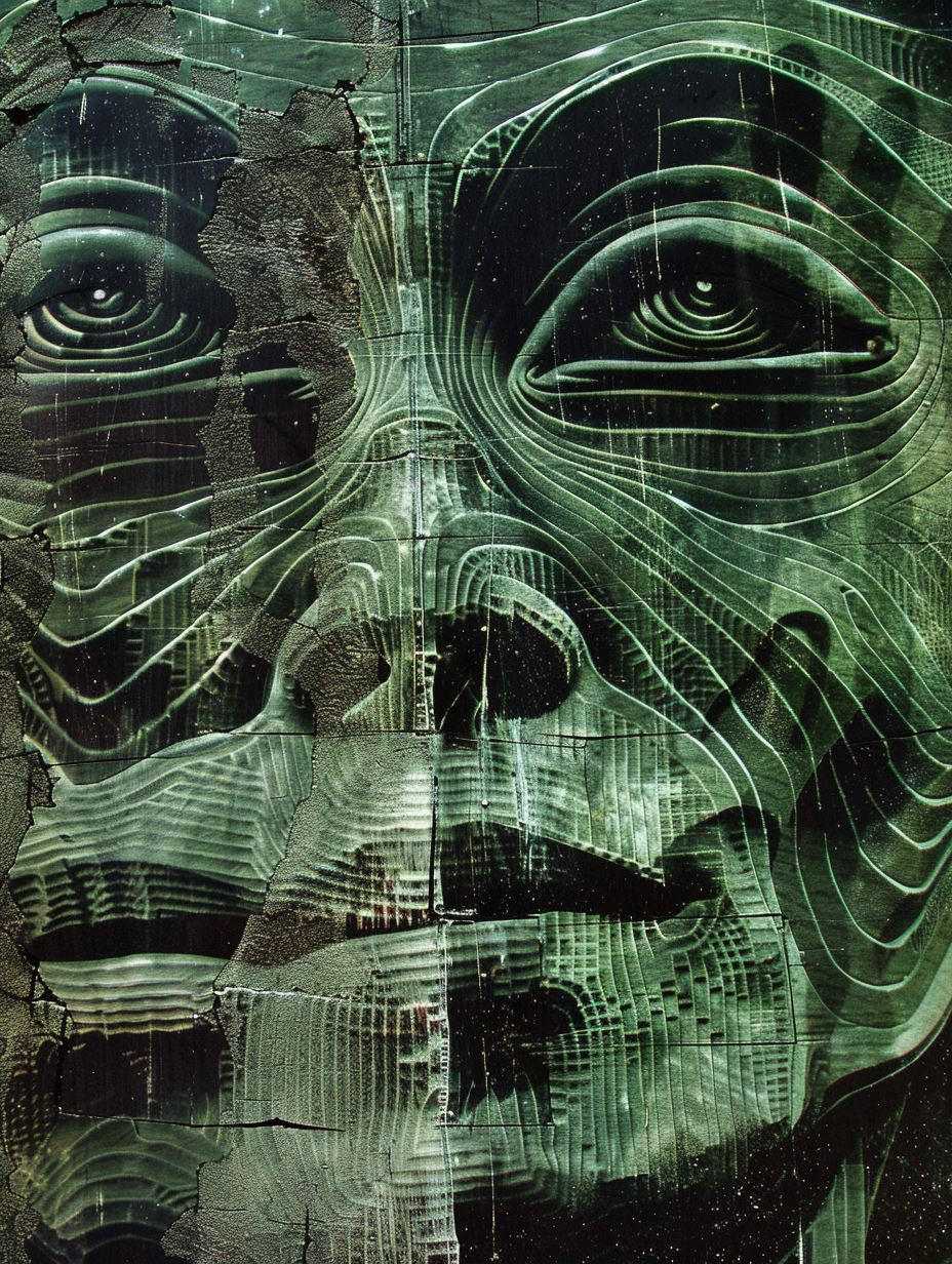 Topographic Human Portrait Study - Image 2