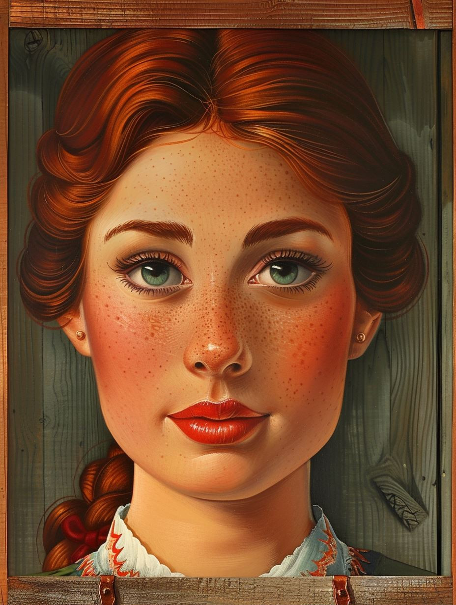 Vintage Romantic Portraiture Style - Image 1