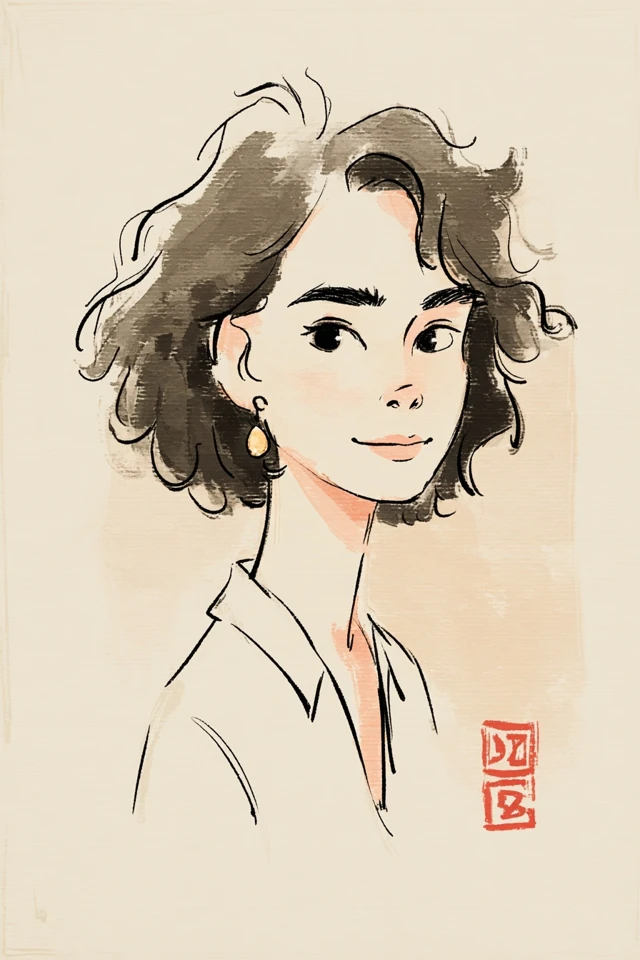Serene Moments in Ink and Wash - Image 1