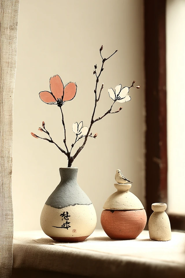 Serene Moments in Ink and Wash - Image 3