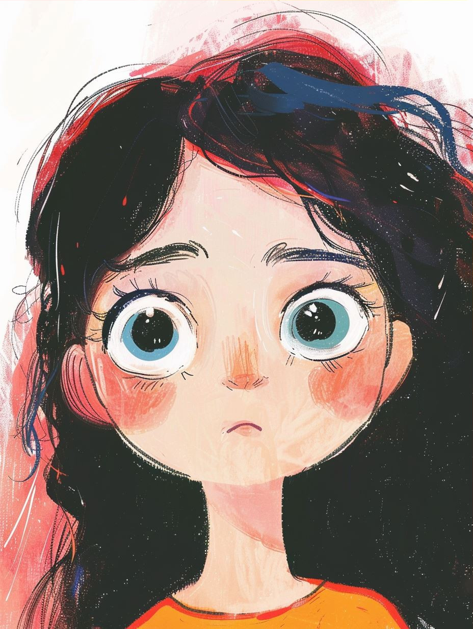 Whimsical Gazes: Four Stylized Portraits - Image 3