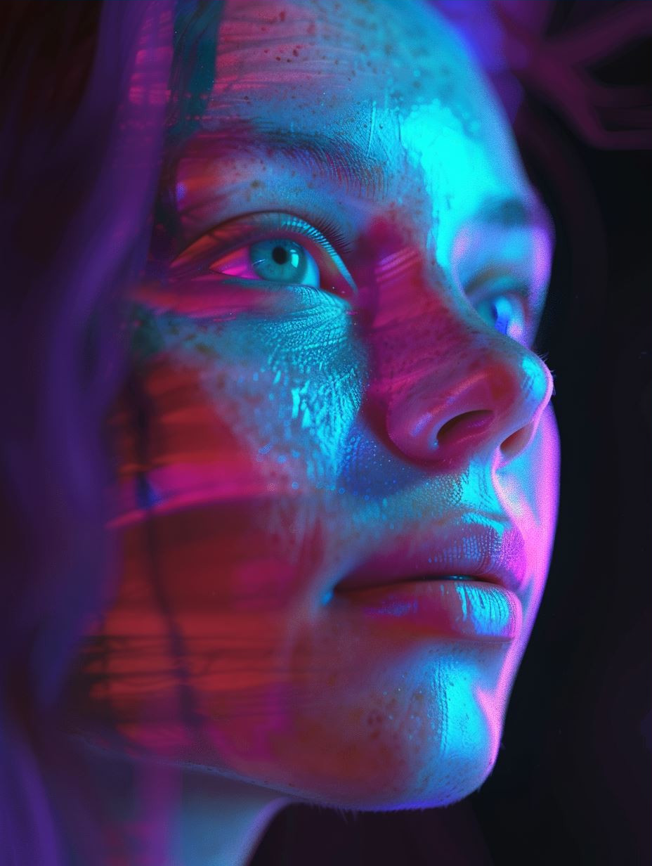 Neon Dreams Cyberpunk Portraiture - Image 3