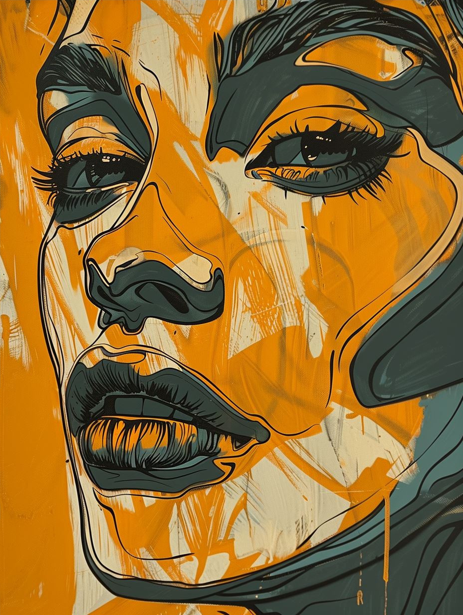Golden Gaze: A Study in Contrast - Image 4