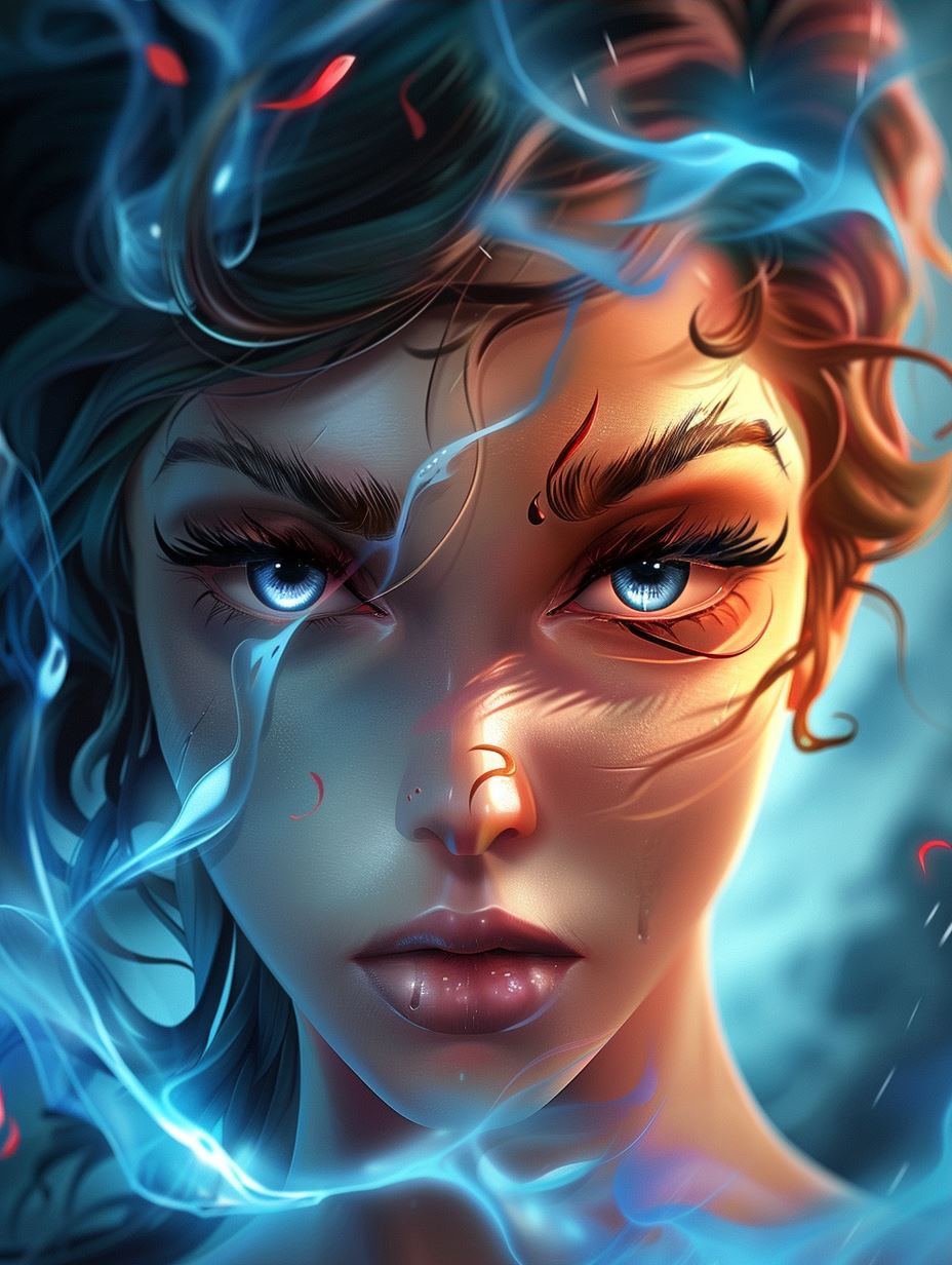 Luminous Digital Portrait Glow - Image 3
