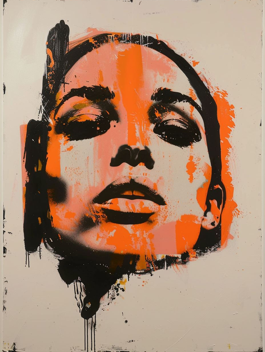 Neon Orange Urban Portrait - Image 3