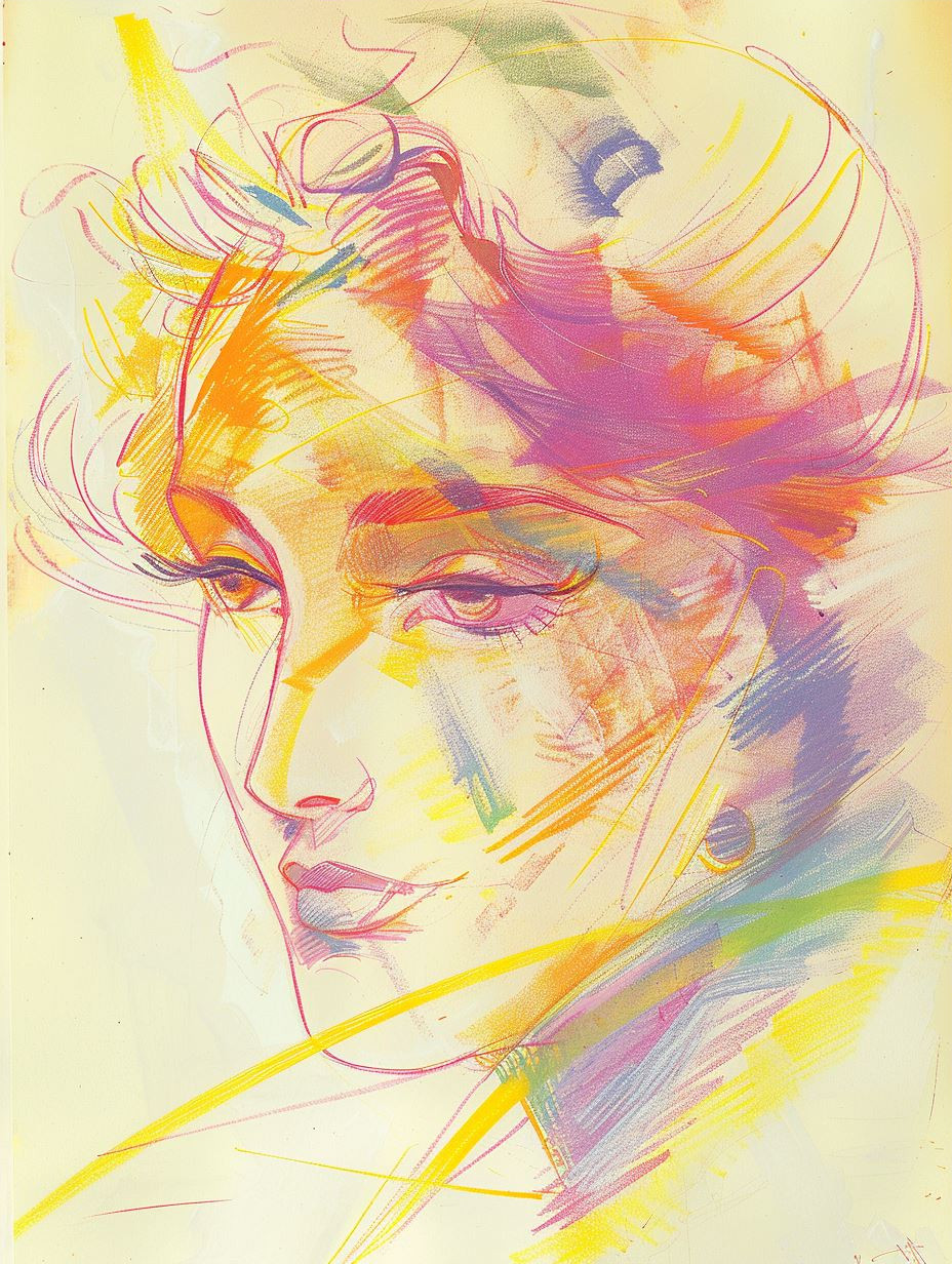 Vibrant Ethereal Portrait Sketches - Image 3