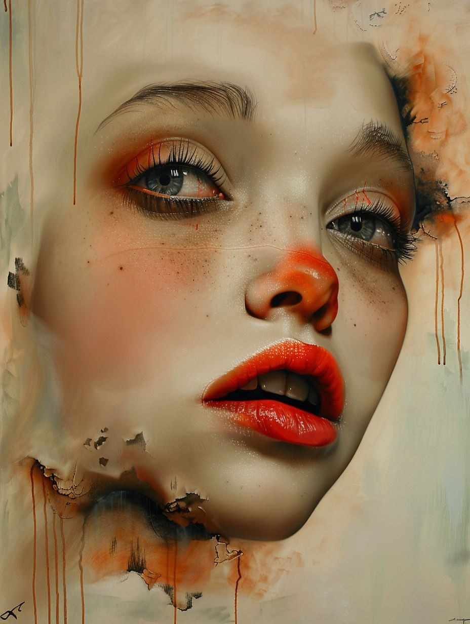 Fragmented Soul Surrealist Portrait - Image 2