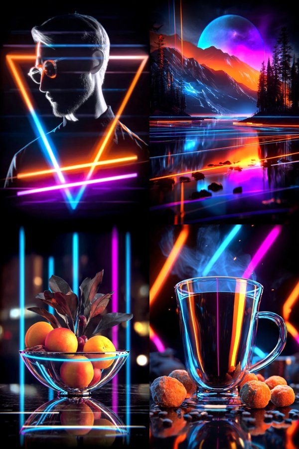 Neon Prism Silhouette