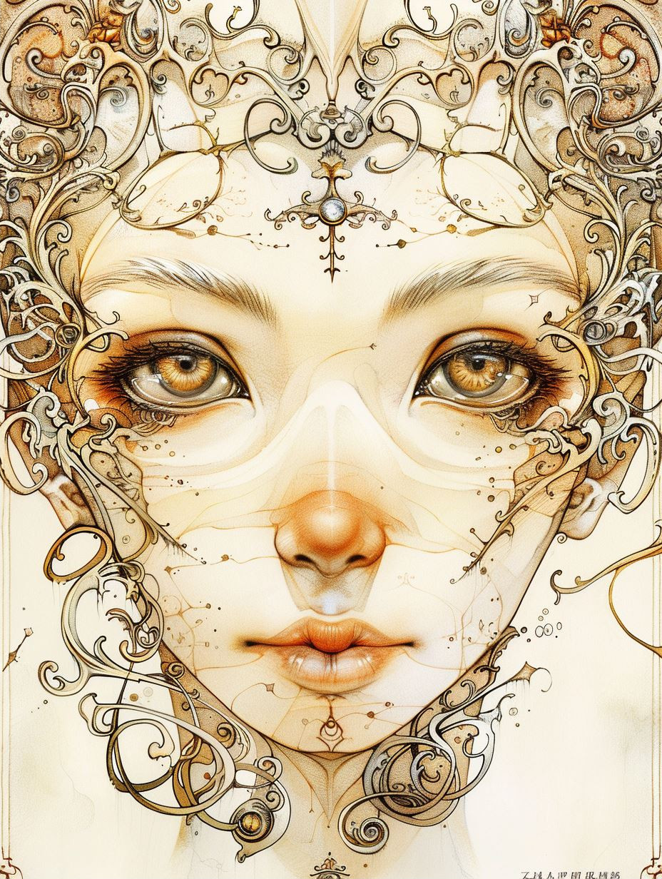 Ethereal Filigree Portrait Studies - Image 2