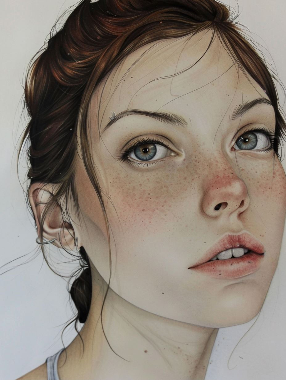 Ethereal Hyper-Realistic Portrait Study - Image 1