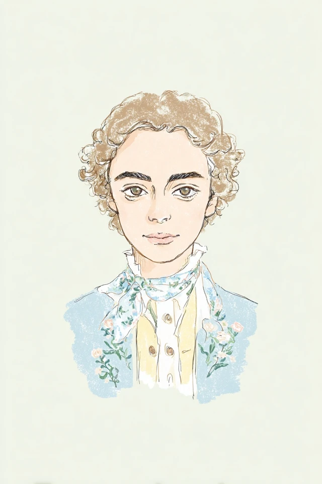 Pastel Regency Portrait - Image 1