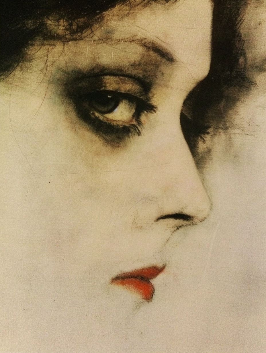 Haunting Charcoal Ethereal Portrait - Image 2