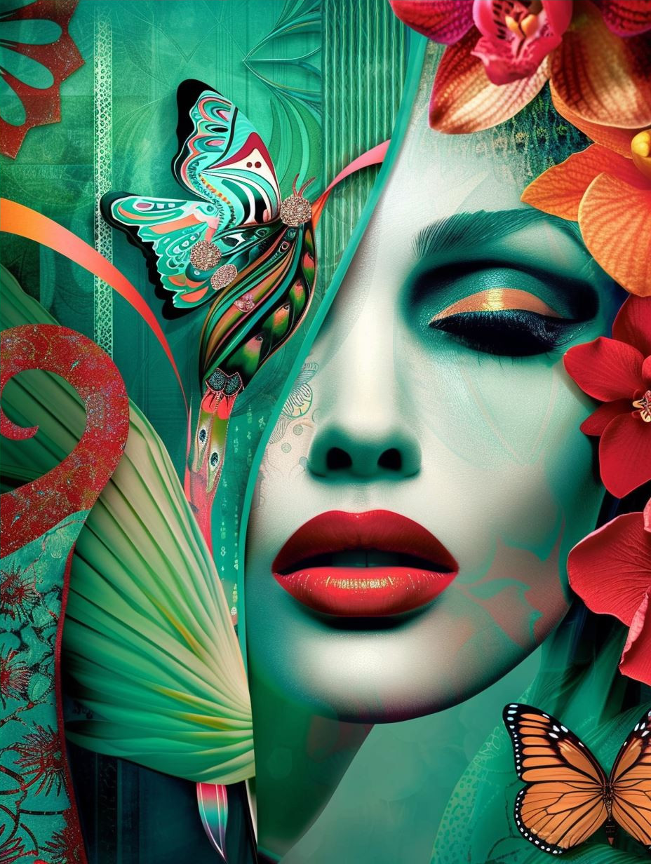 Ethereal Teal Dream Portraits - Image 4