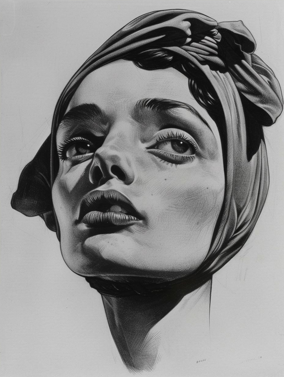 Ethereal Gazes in Charcoal - Image 4