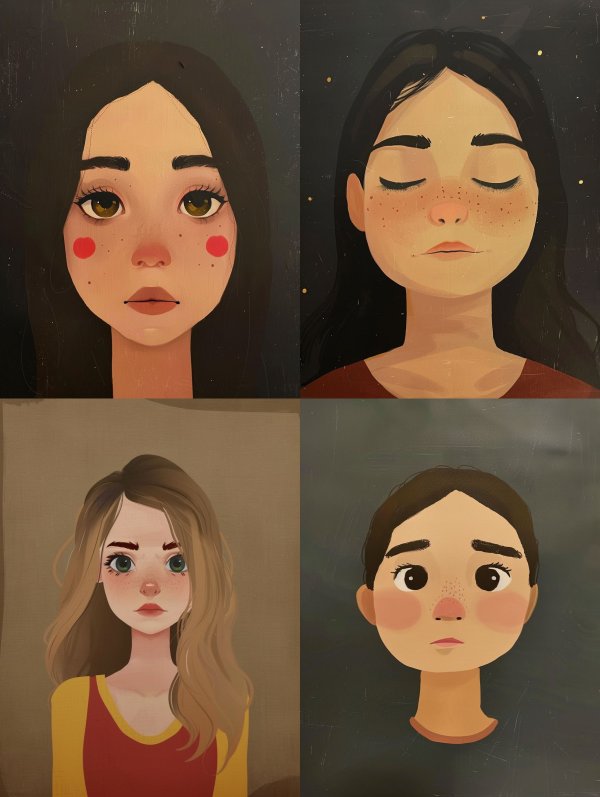 Soft Pastel Stylized Portraits