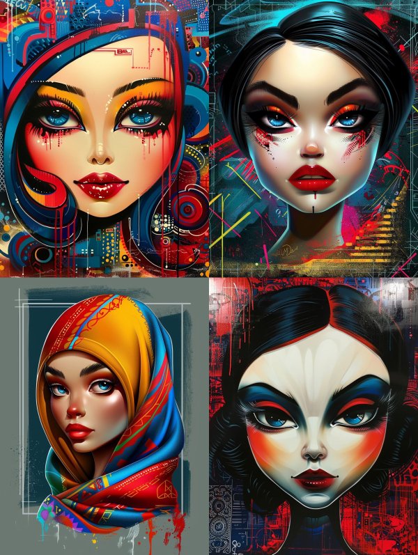Vibrant Visions of Modern Feminine Art