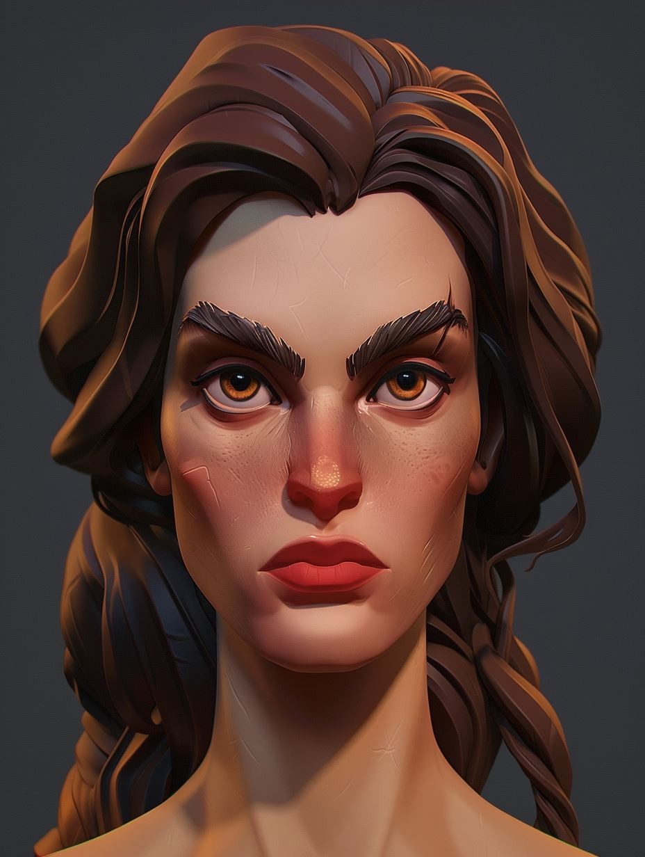 Fractured Soul Magma Portrait - Image 3
