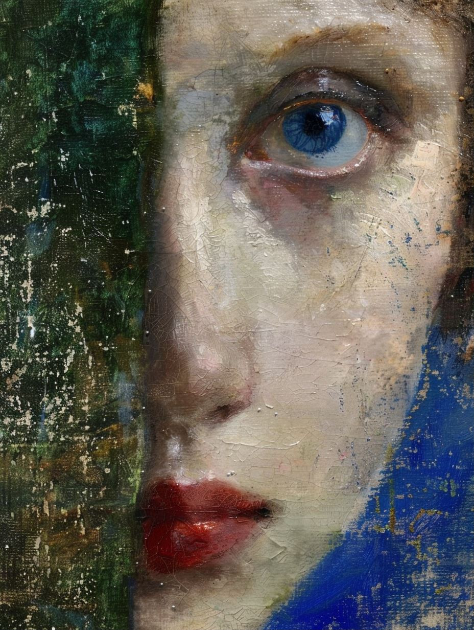 Fragmented Gaze of Textured Oil - Image 1
