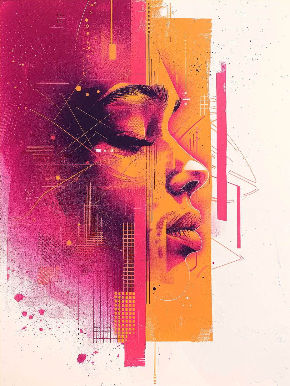 Neon Glitch Portrait Synthesis - Image 4