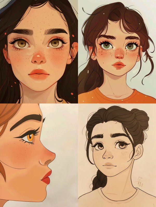 Soft Digital Portrait Art Study