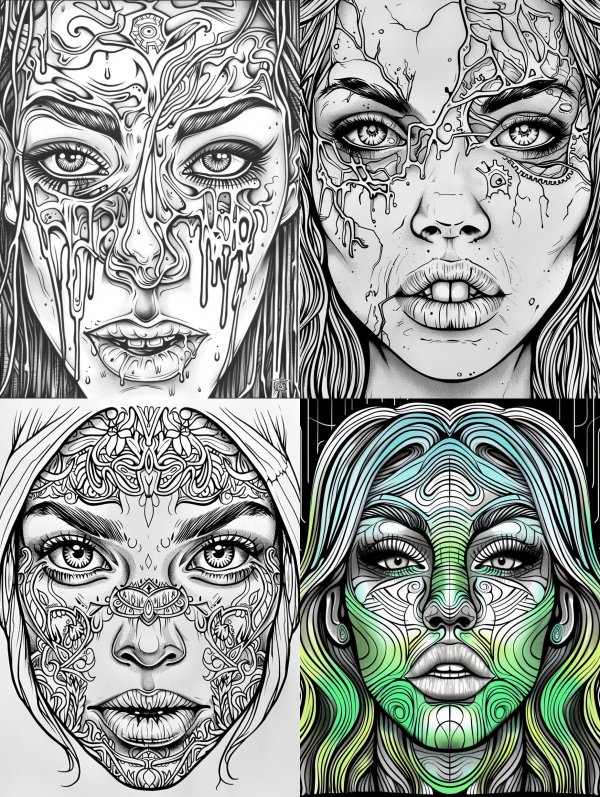 Intricate Surrealist Portrait Art