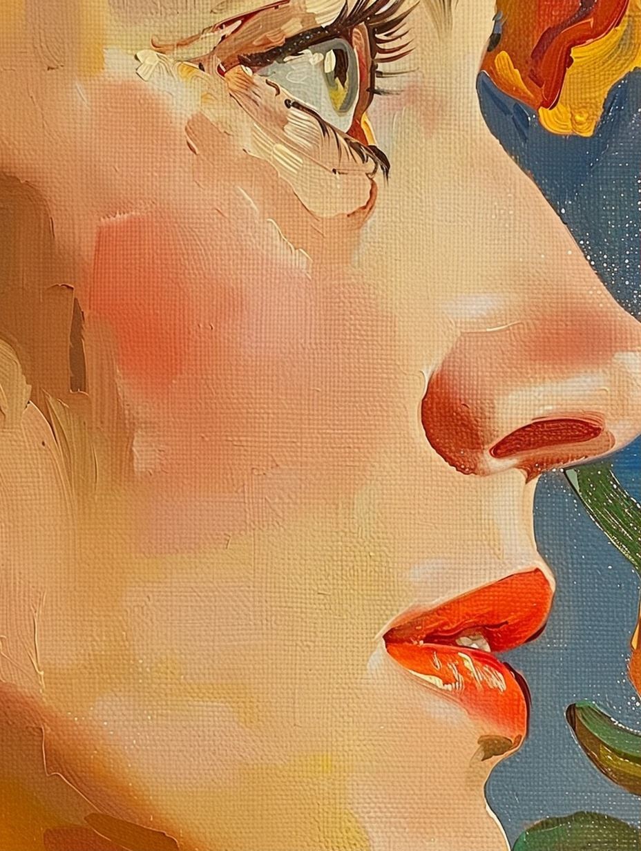 Sunlit Canvas Gaze - Image 1