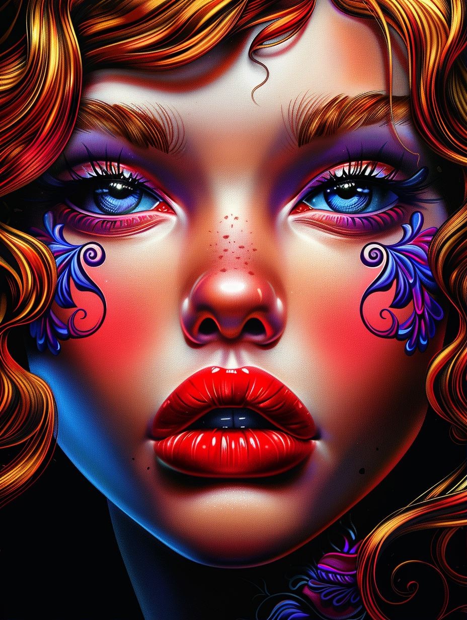 Vibrant Visions of Surreal Feminine Beauty - Image 1