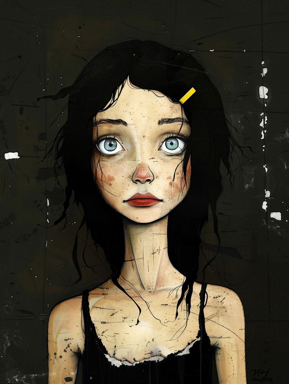 Haunting Gaze: Four Surreal Portraits - Image 3