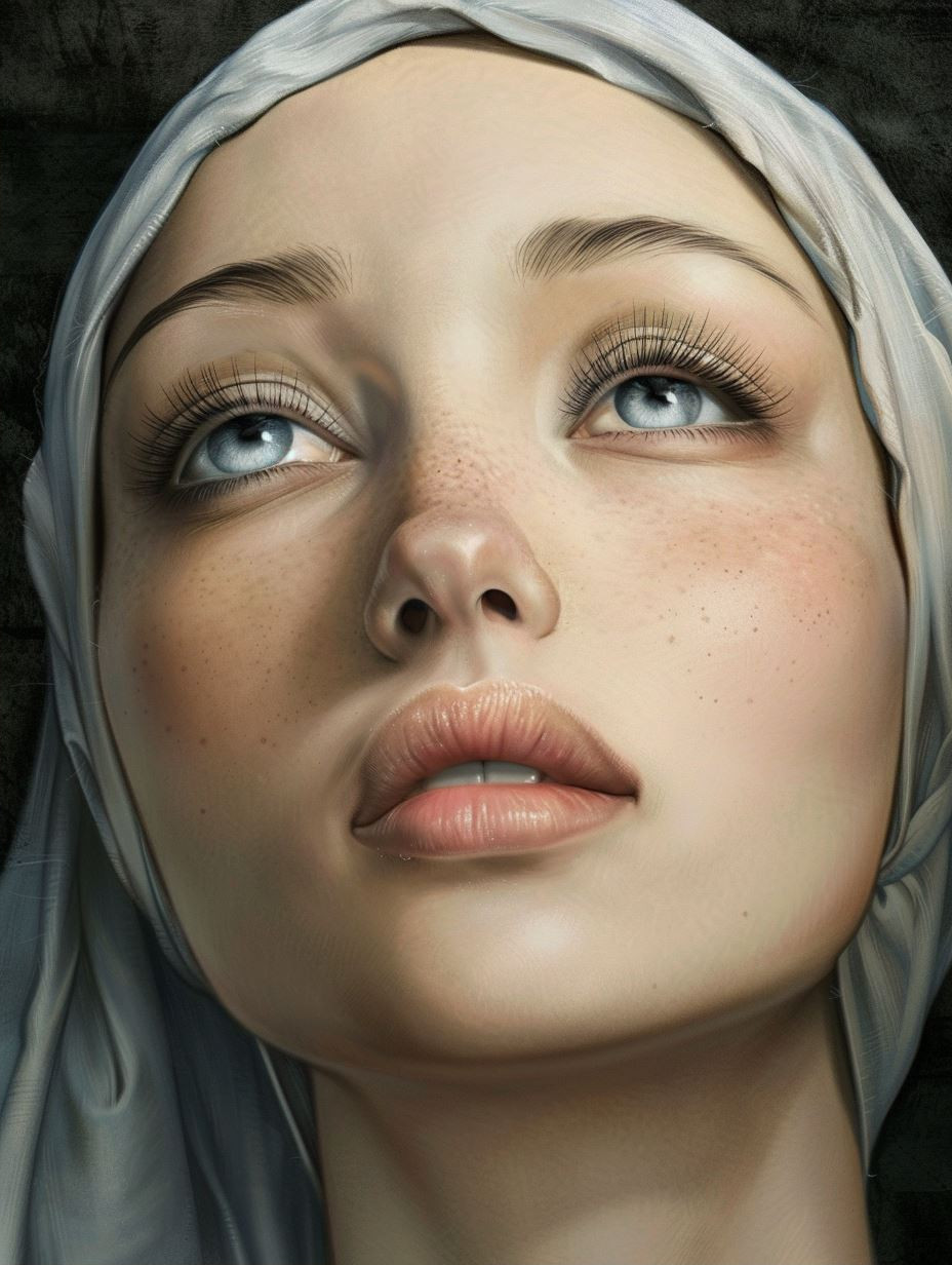 Ethereal Gazes: A Study in Digital Beauty - Image 2