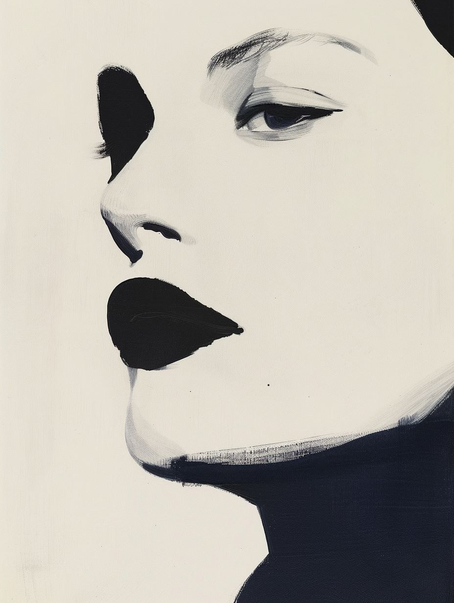 Modernist Minimalist Female Portraits - Image 2