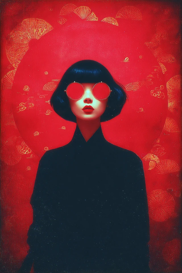 Crimson Eclipse Portrait - Image 1