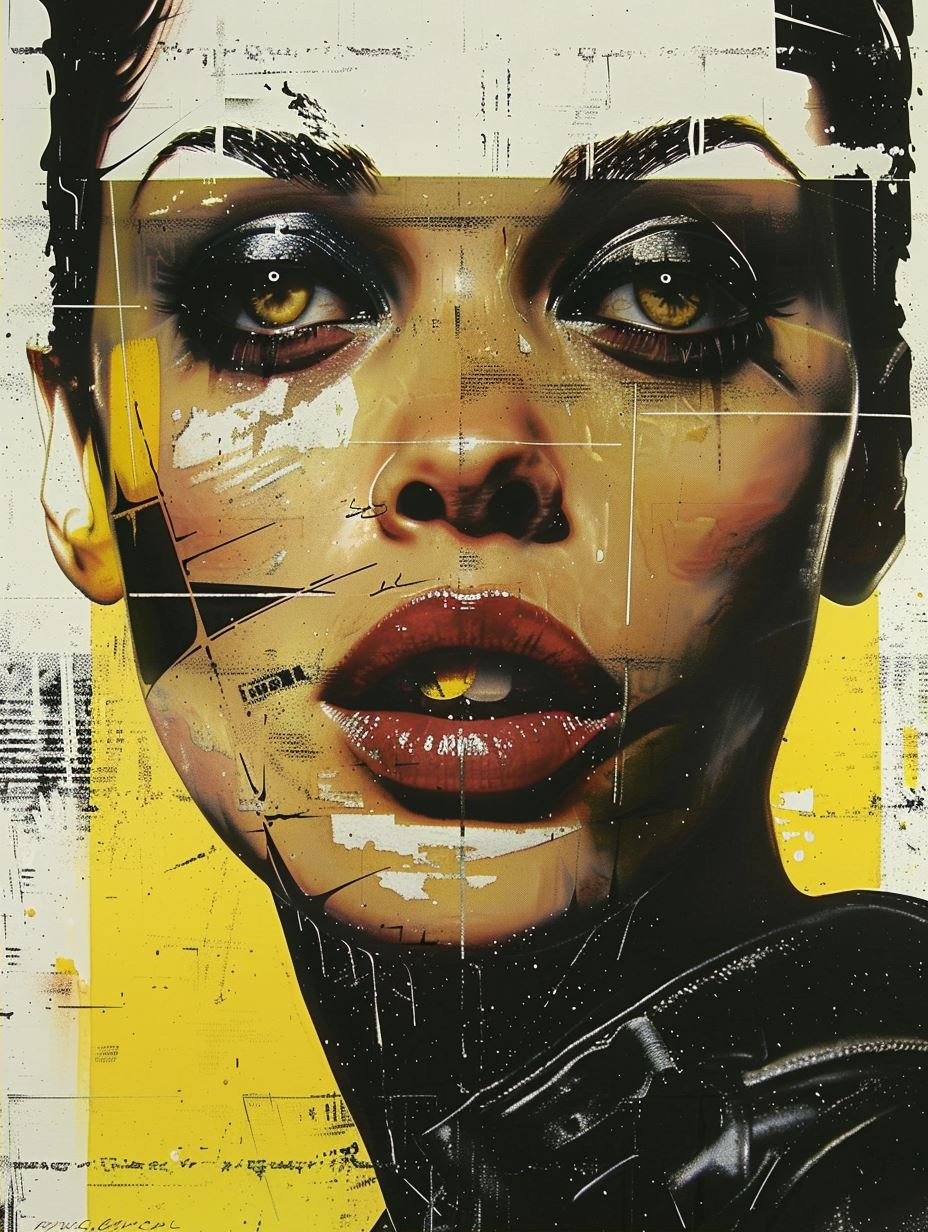Cyberpunk Visions in Yellow and Red - Image 2
