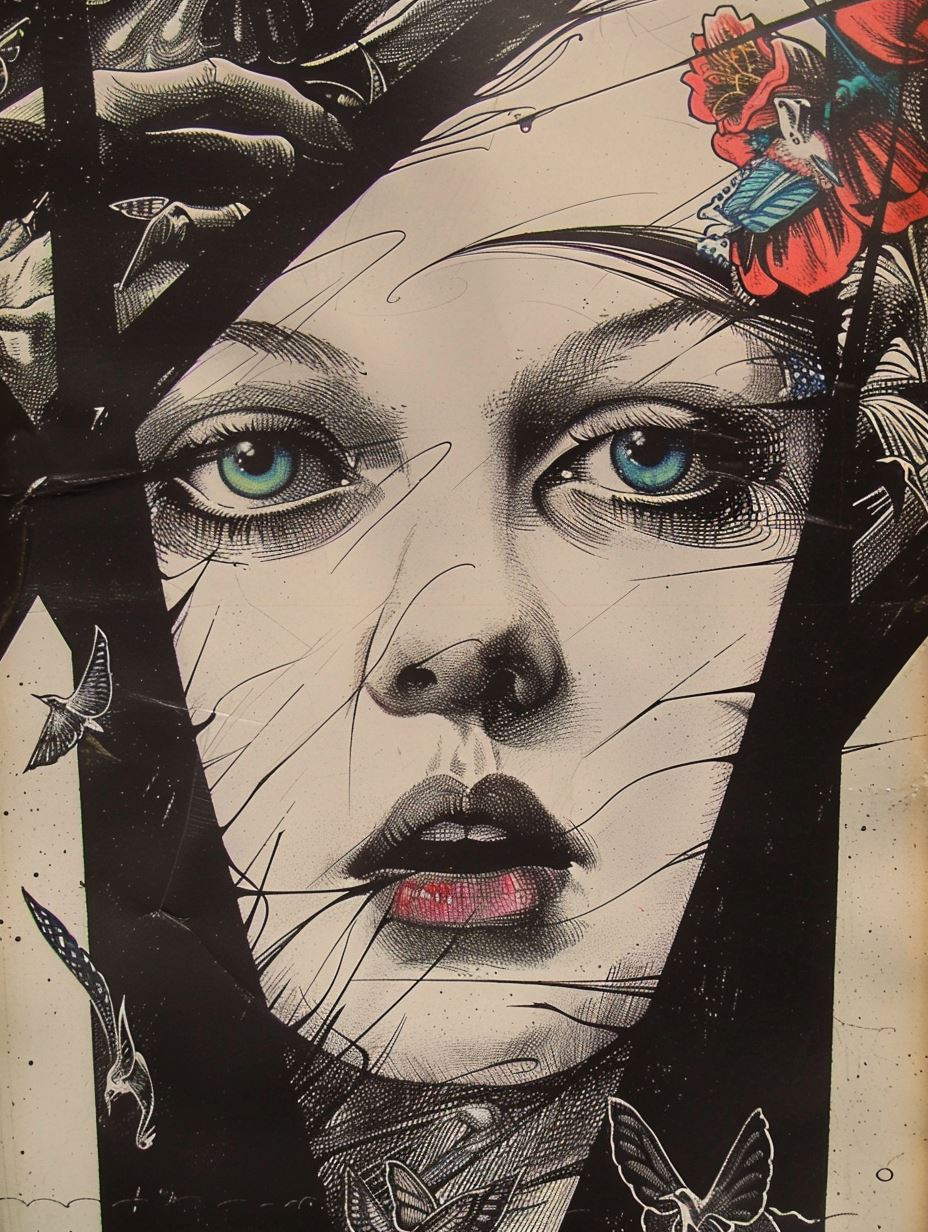 Dark Surrealist Gothic Portrait - Image 3