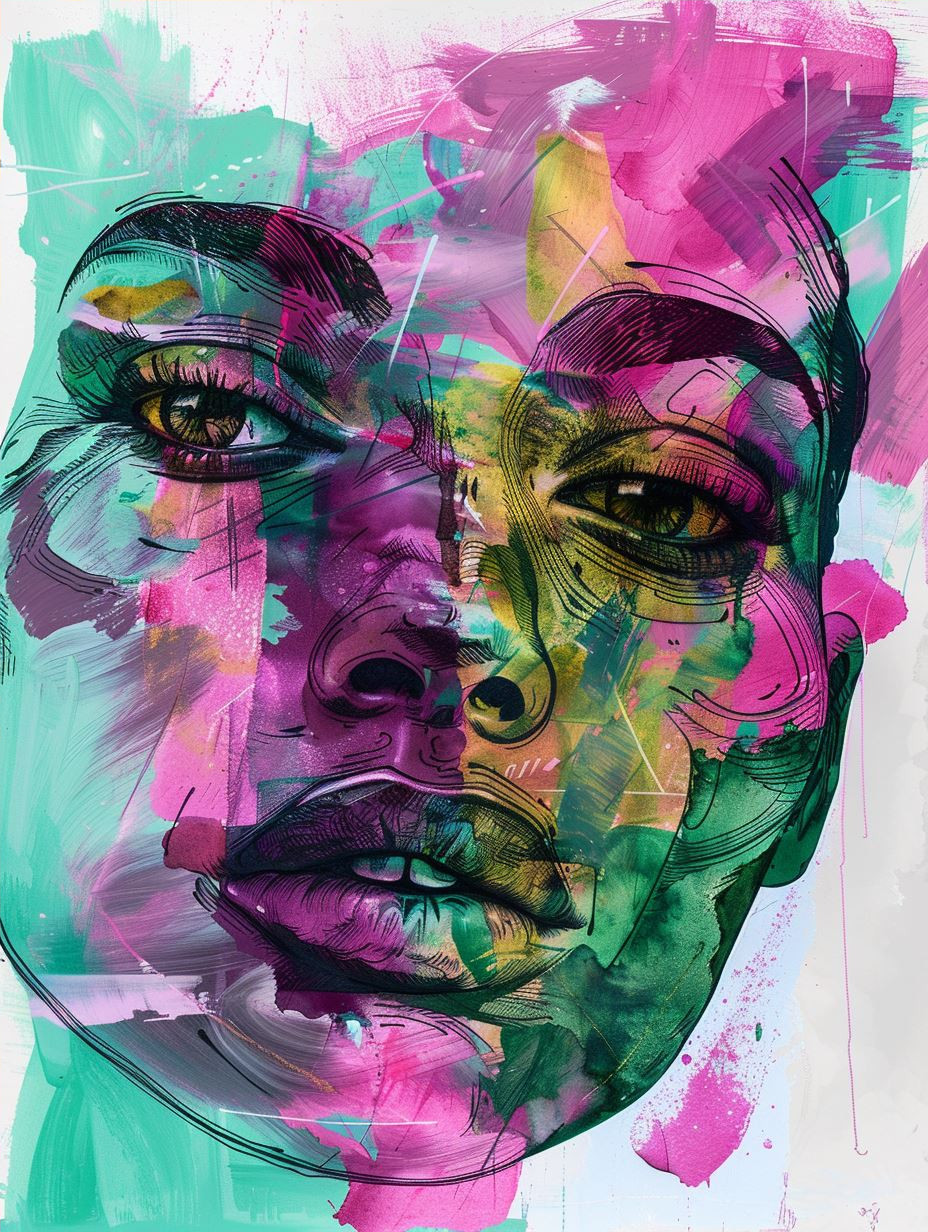 Neon Prism Portrait Fusion - Image 4