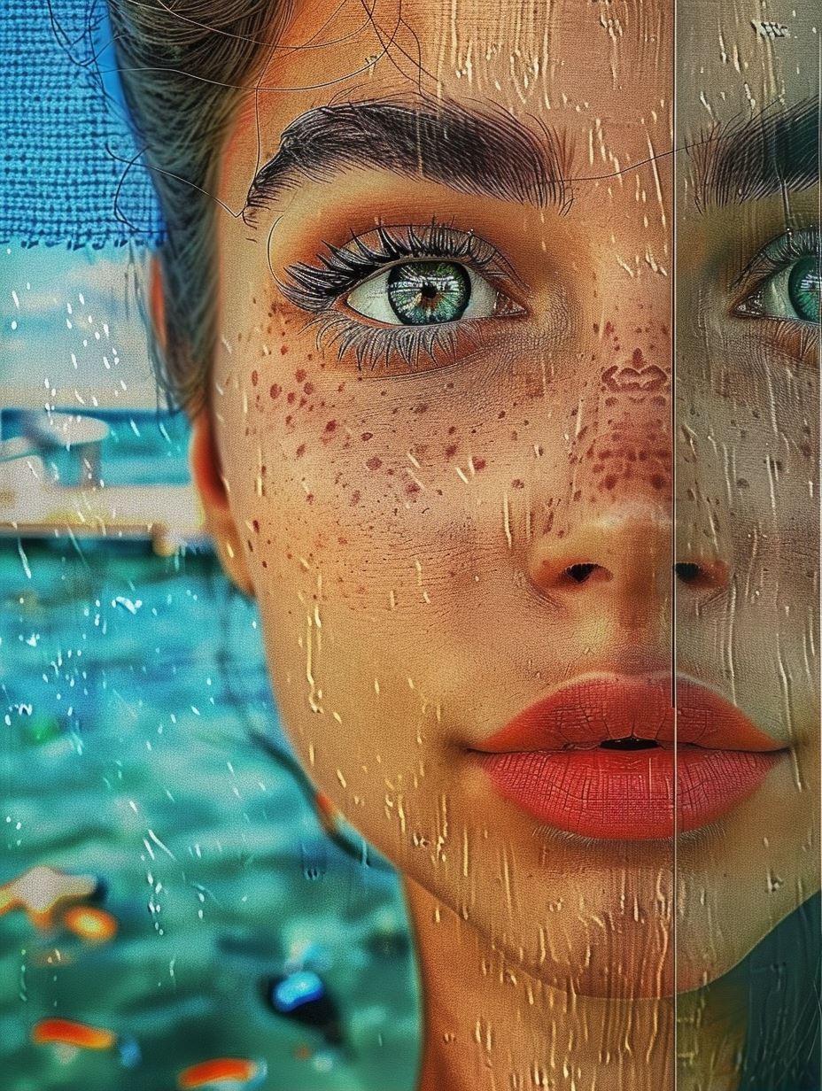 Gaze Through Rain Streaked Glass