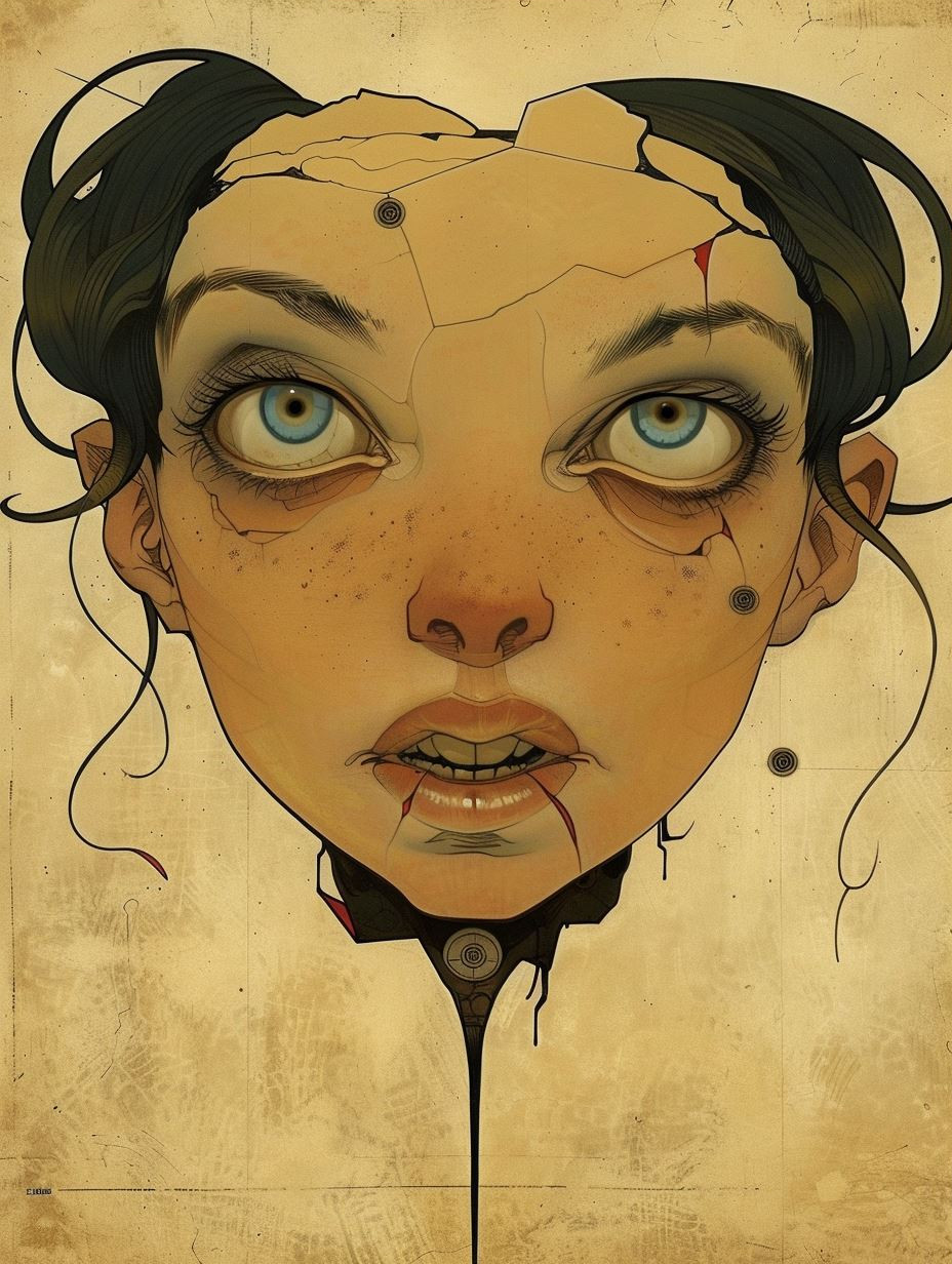 Fragmented Souls in Ochre Tones - Image 3