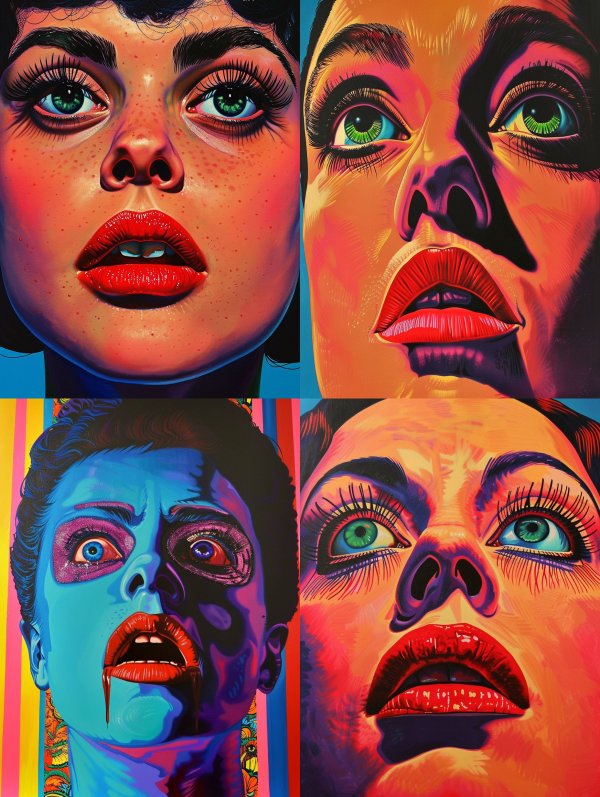 Vivid Gazes: A Study in Color