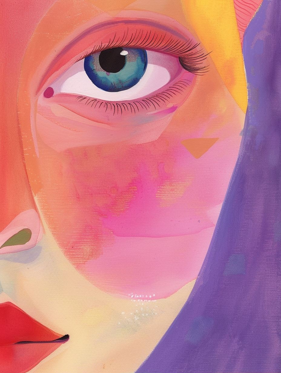 Vivid Pastel Gaze - Image 1