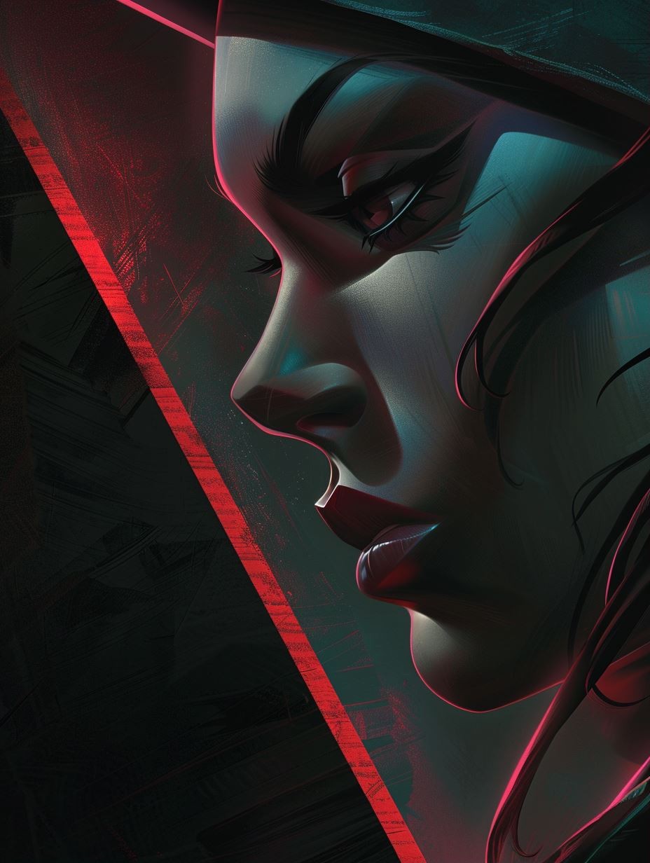 Neon Noir Cybernetic Gaze