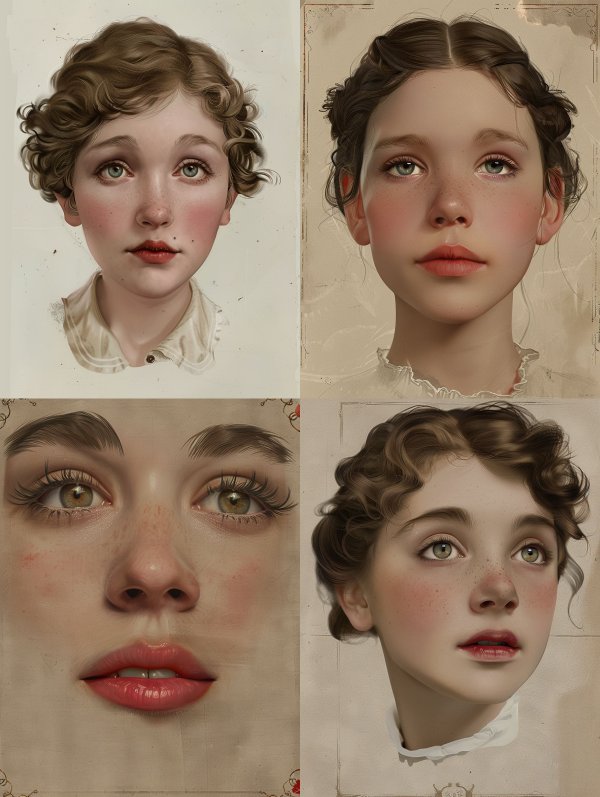Vintage Ethereal Portrait Studies