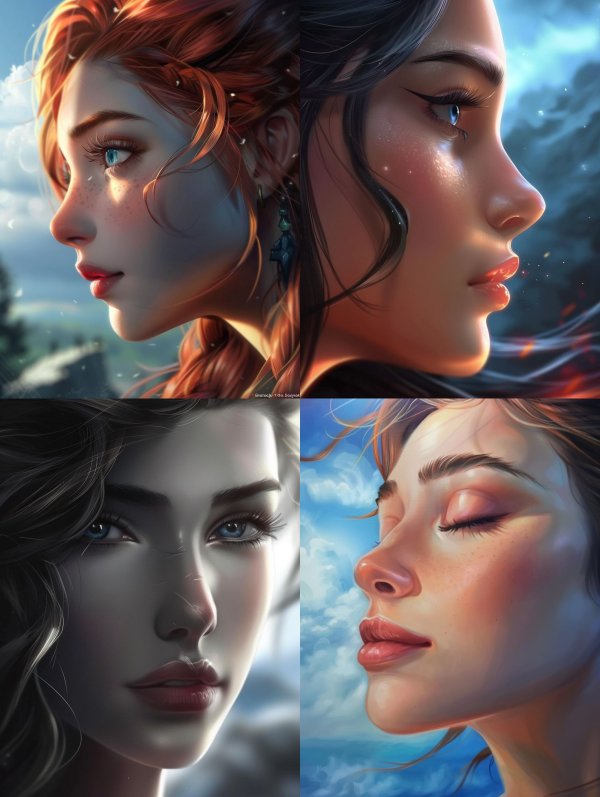 Ethereal Visions of Feminine Beauty