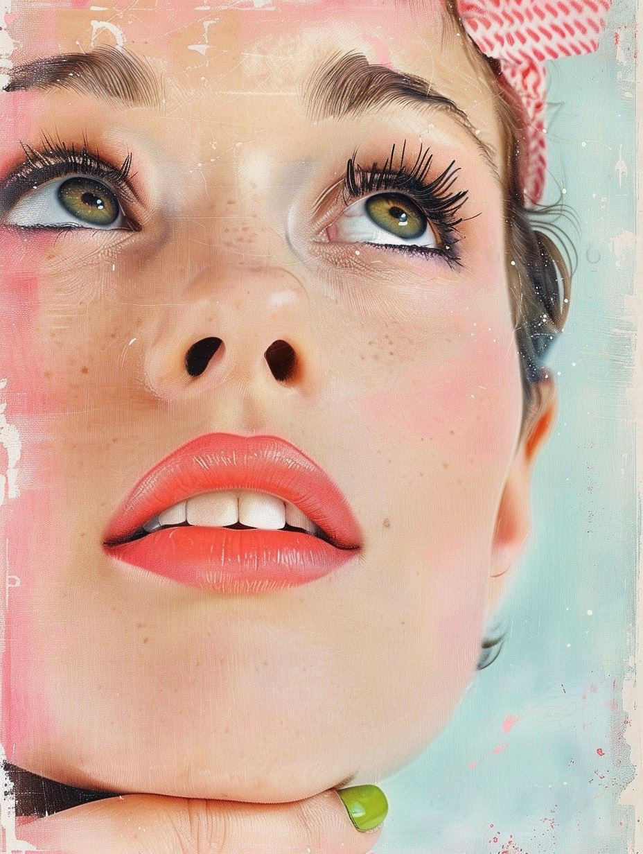 Vintage Pastel Floral Beauty - Image 4