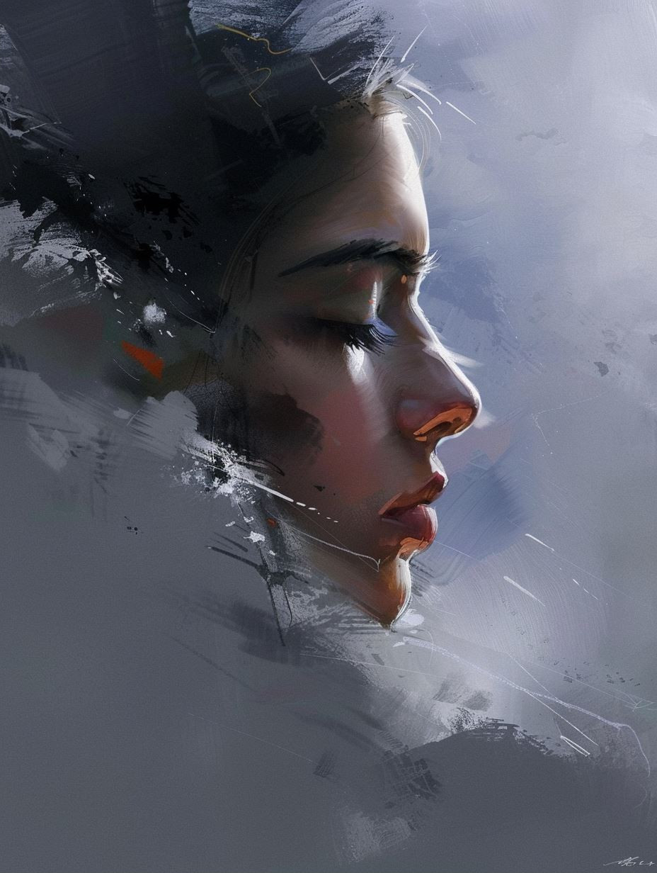 Ethereal Portraits in Digital Mist - Image 2
